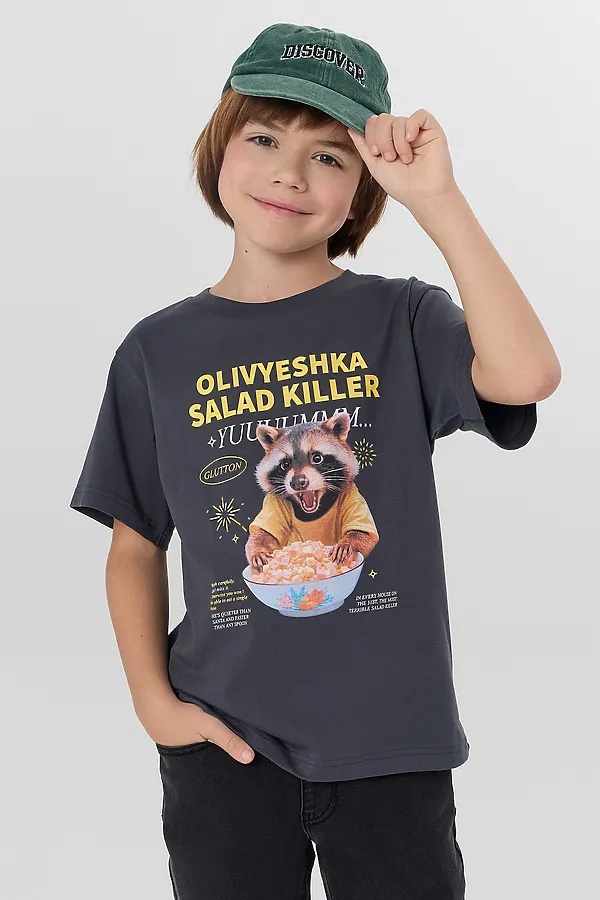 Футболка MARK FORMELLE, графит +печать3 - фото 2