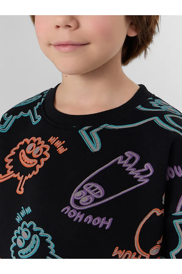 Свитшот MARK FORMELLE, призраки на черном - фото 2