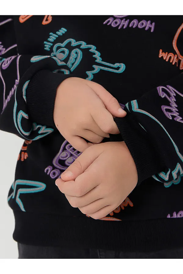 Свитшот MARK FORMELLE, призраки на черном - фото 2