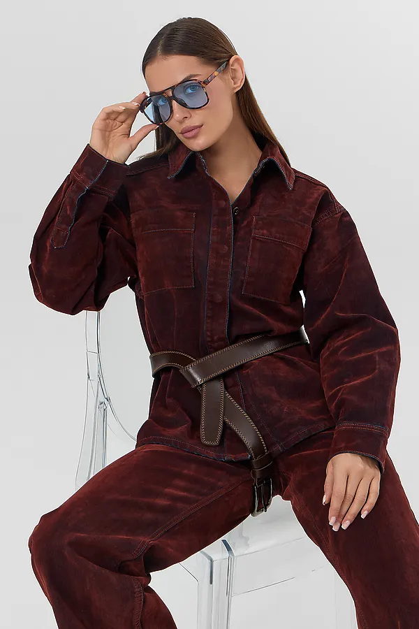 Жакет MARK FORMELLE, темная терракота - фото 2