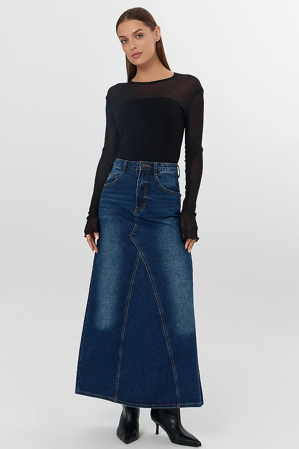 Юбка MARK FORMELLE, темно -синий - фото 2