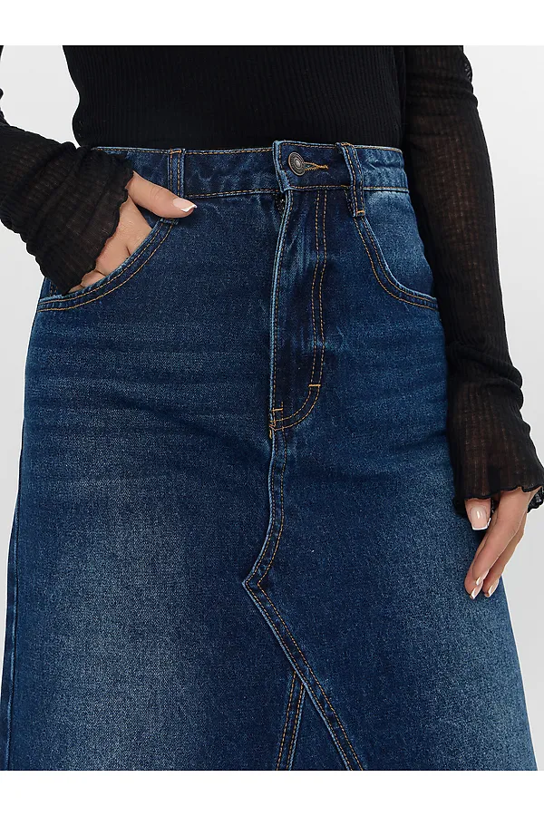 Юбка MARK FORMELLE, темно -синий - фото 2