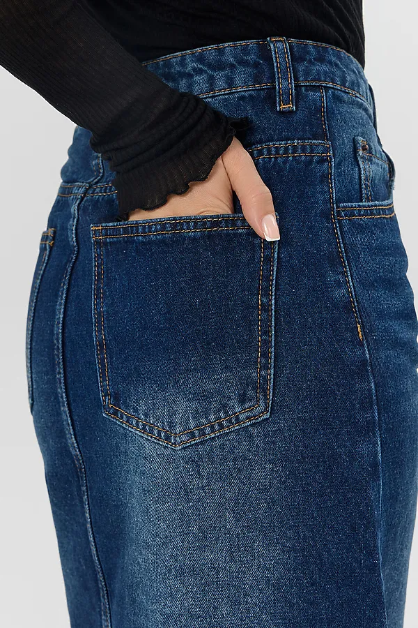 Юбка MARK FORMELLE, темно -синий - фото 2