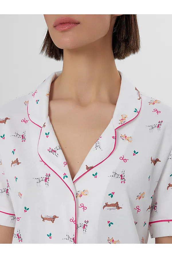 Пижама MARK FORMELLE, собачки на белом - фото 2