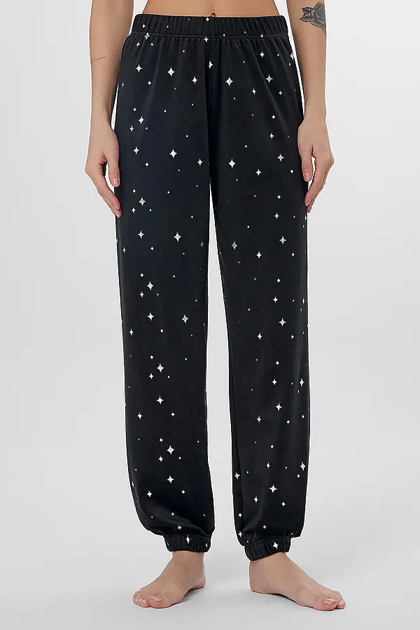 Пижама MARK FORMELLE, звезды на черном - фото 2