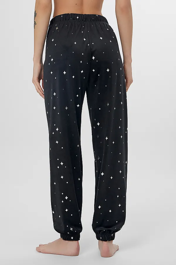 Пижама MARK FORMELLE, звезды на черном - фото 2
