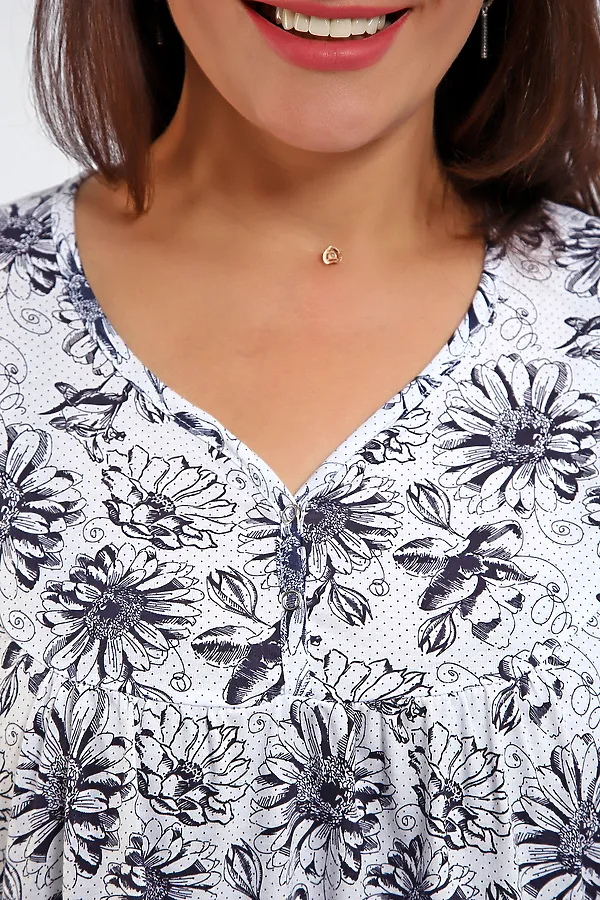 Сорочка 88126 НАТАЛИ, темно-синий - фото 2