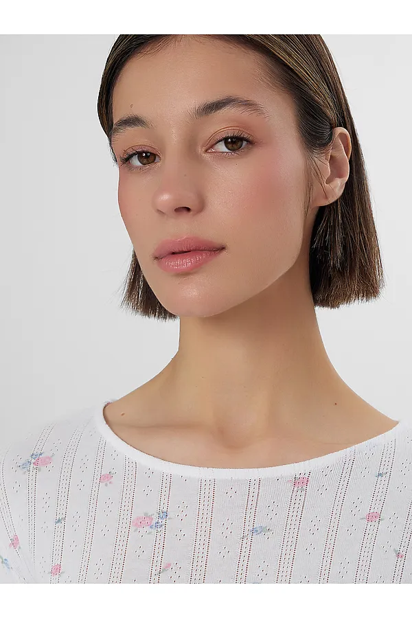 Сорочка ночная MARK FORMELLE, розы на белом - фото 2