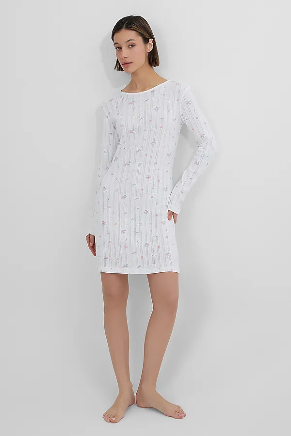 Сорочка ночная MARK FORMELLE, розы на белом - фото 2