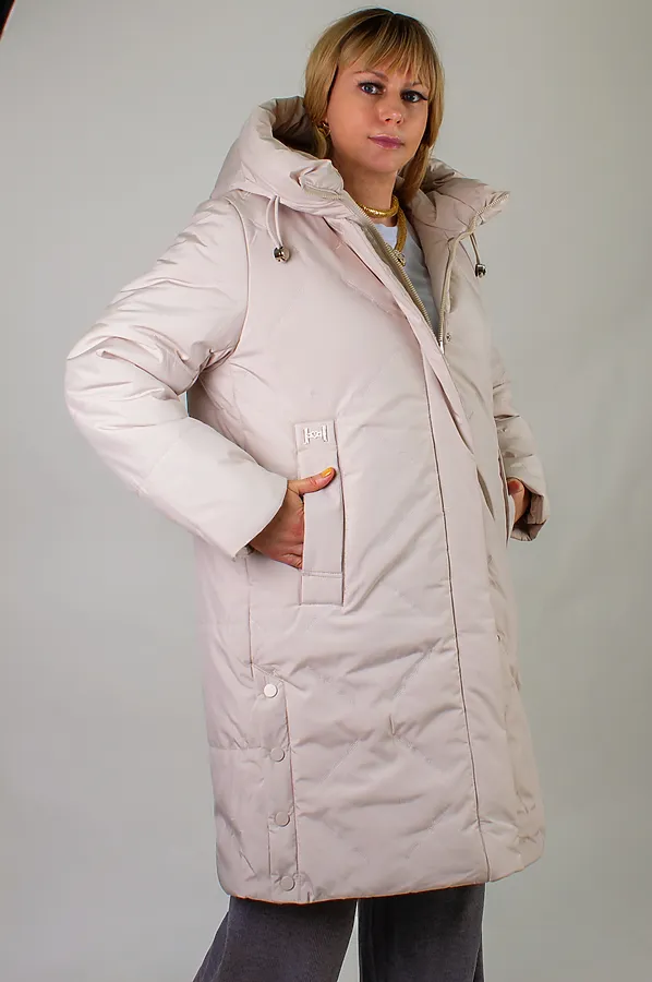 Куртка верблюжья шерсть, арт. 316 НАТАЛИ, светло-бежевый - фото 2