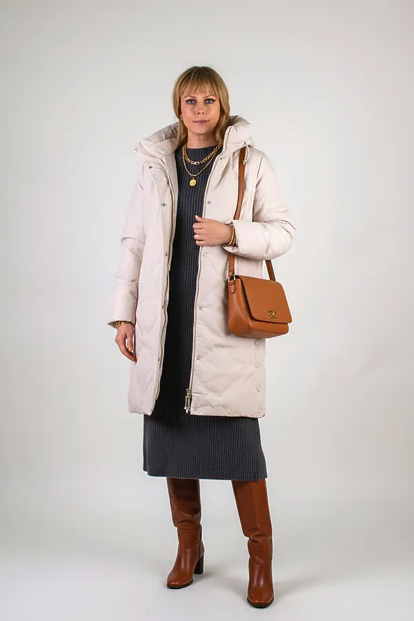 Куртка верблюжья шерсть, арт. 316 НАТАЛИ, светло-бежевый - фото 2