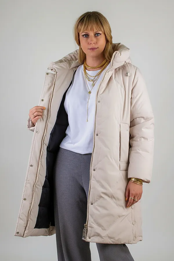 Куртка верблюжья шерсть, арт. 316 НАТАЛИ, светло-бежевый - фото 2