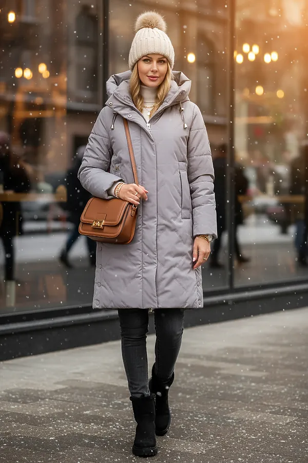 Куртка верблюжья шерсть, арт. 316 НАТАЛИ, темно-бежевый - фото 2