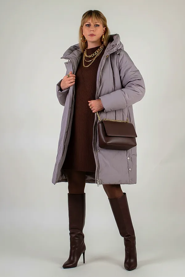 Куртка верблюжья шерсть, арт. 316 НАТАЛИ, темно-бежевый - фото 2