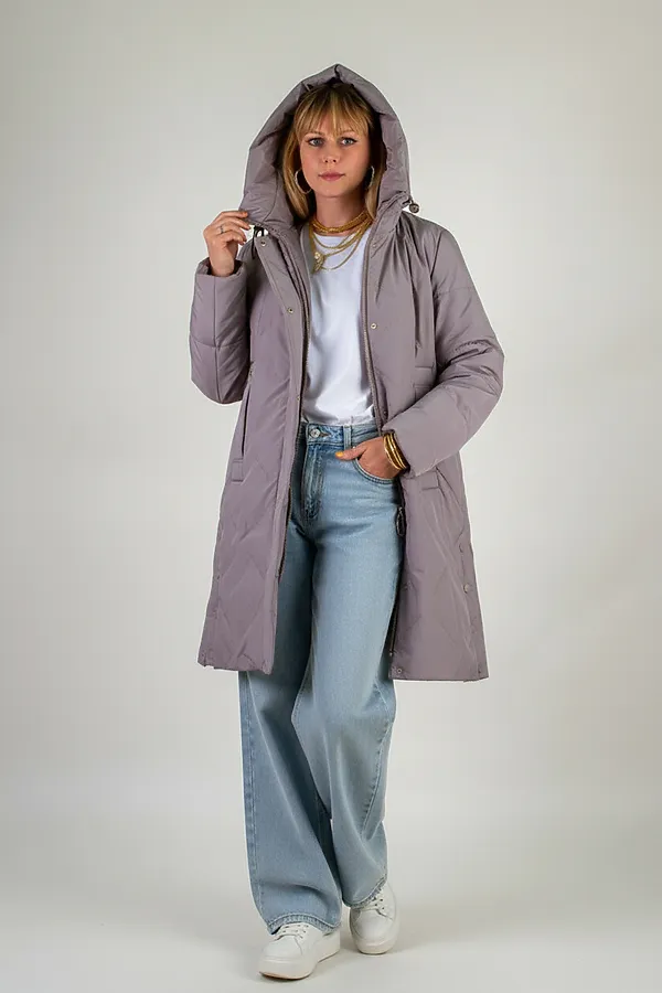 Куртка верблюжья шерсть, арт. 316 НАТАЛИ, темно-бежевый - фото 2