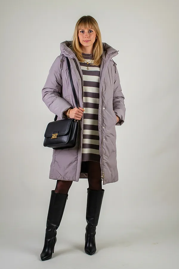 Куртка верблюжья шерсть, арт. 316 НАТАЛИ, темно-бежевый - фото 2