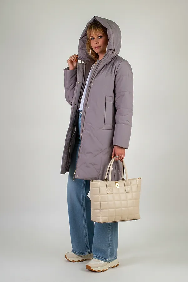 Куртка верблюжья шерсть, арт. 316 НАТАЛИ, темно-бежевый - фото 2