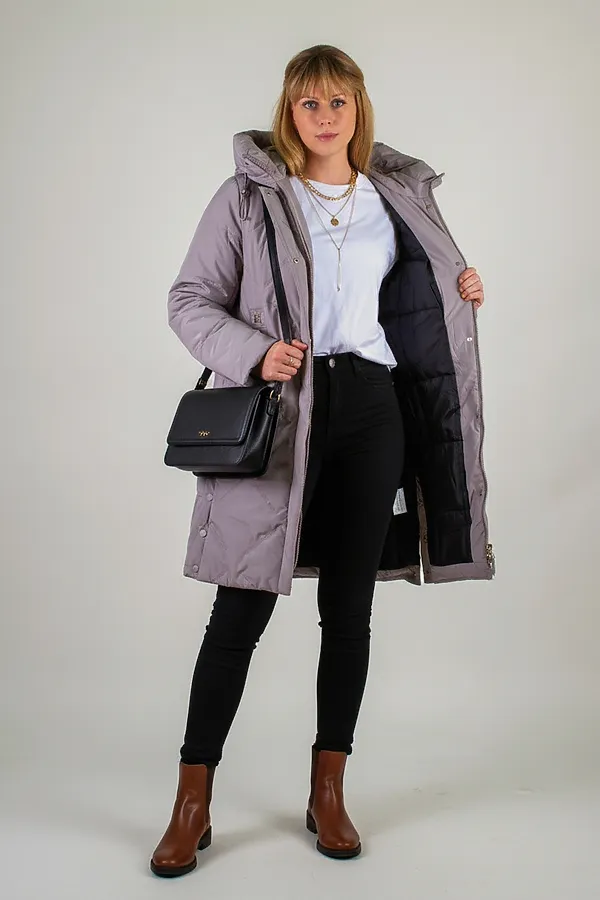 Куртка верблюжья шерсть, арт. 316 НАТАЛИ, темно-бежевый - фото 2