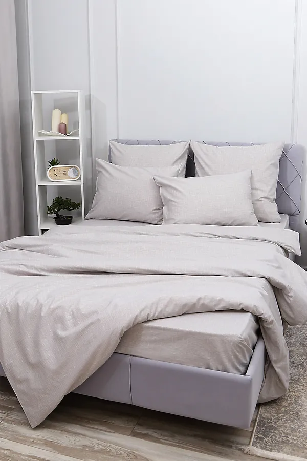 Пододеяльник Темная ночь 2-компаньон НАТАЛИ, серый - фото 2