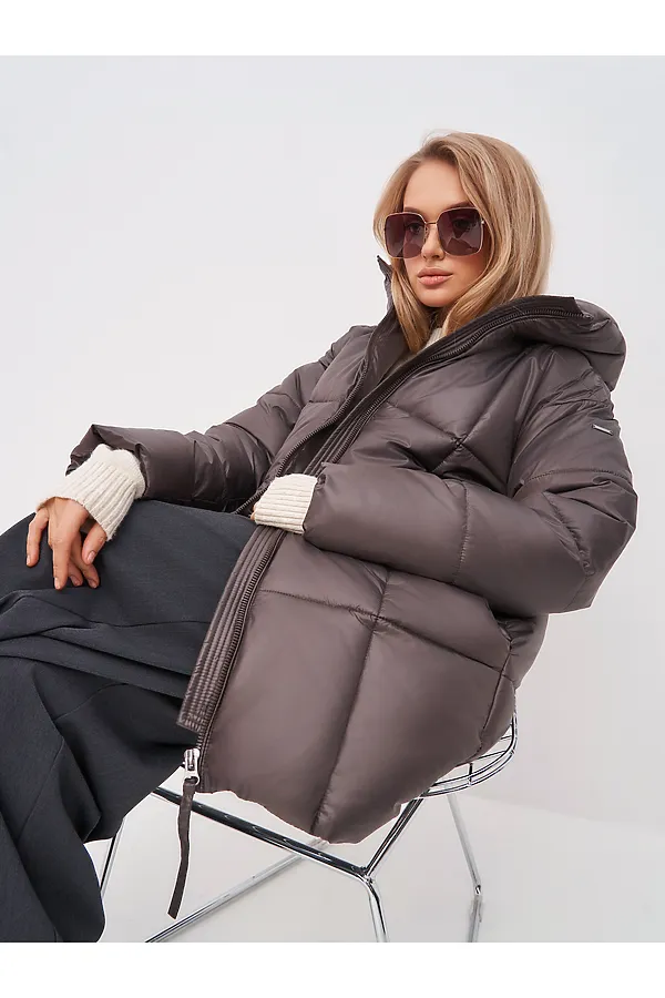 Пуховик HOOPS, коричневый - фото 2