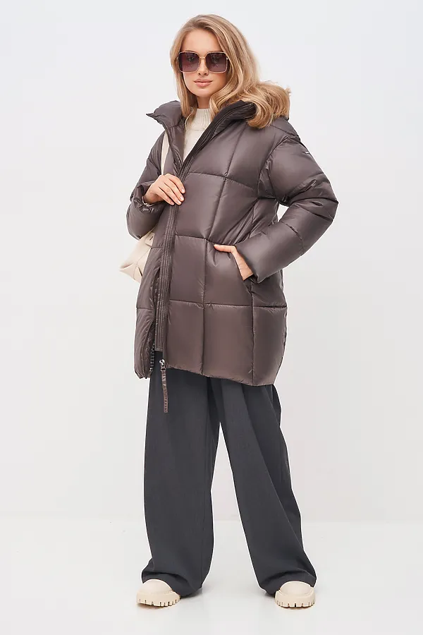 Пуховик HOOPS, коричневый - фото 2