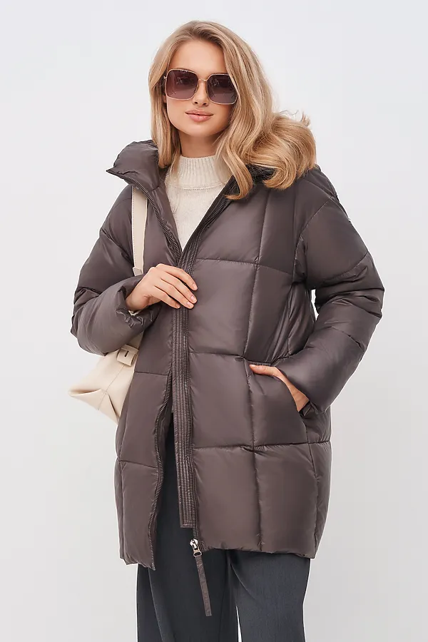 Пуховик HOOPS, коричневый - фото 2