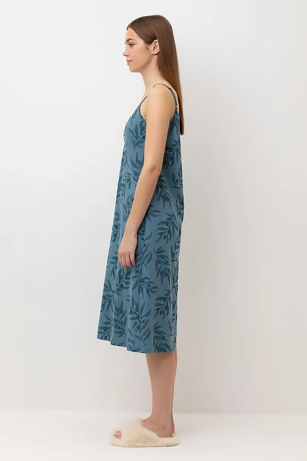 Сорочка VERY NEAT, голубой мираж,оливковая ветвь - фото 2