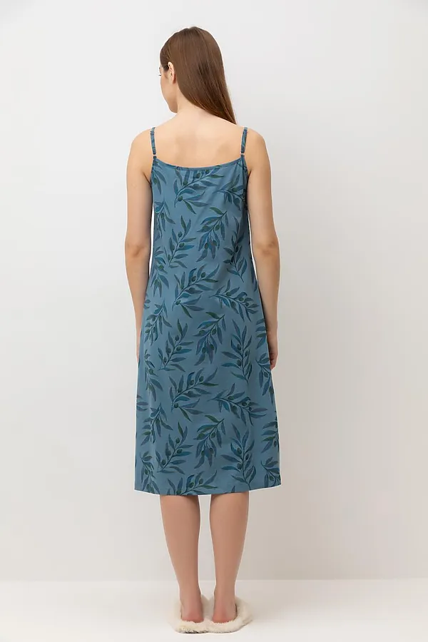 Сорочка VERY NEAT, голубой мираж,оливковая ветвь - фото 2