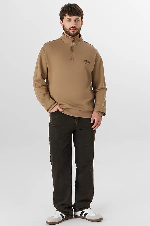 Толстовка MARK FORMELLE, сепия +печать1 - фото 2