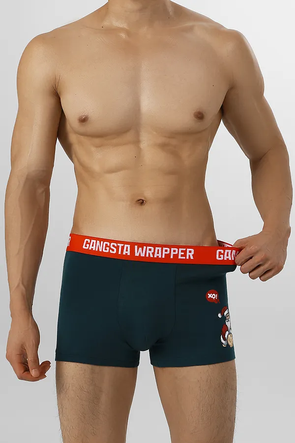 Трусы MARK FORMELLE, т.изумрудный +печать - фото 2