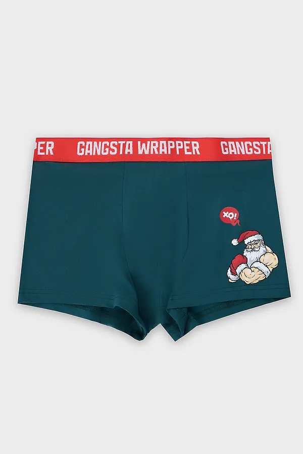 Трусы MARK FORMELLE, т.изумрудный +печать - фото 2