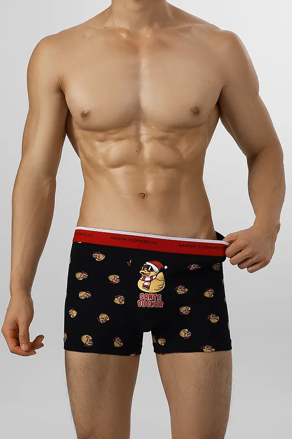 Трусы MARK FORMELLE, уточки на черном - фото 2
