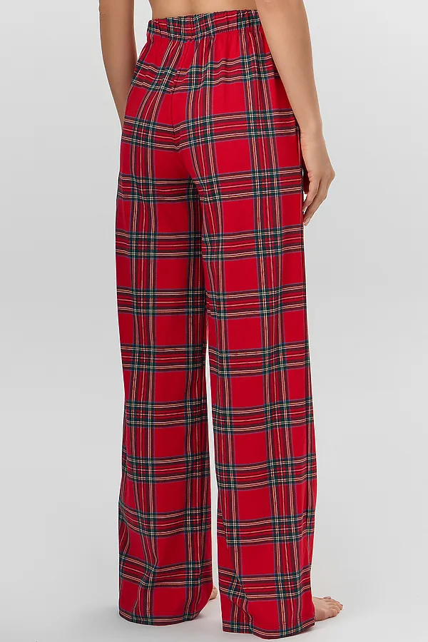 Брюки MARK FORMELLE, клетка на красном - фото 2
