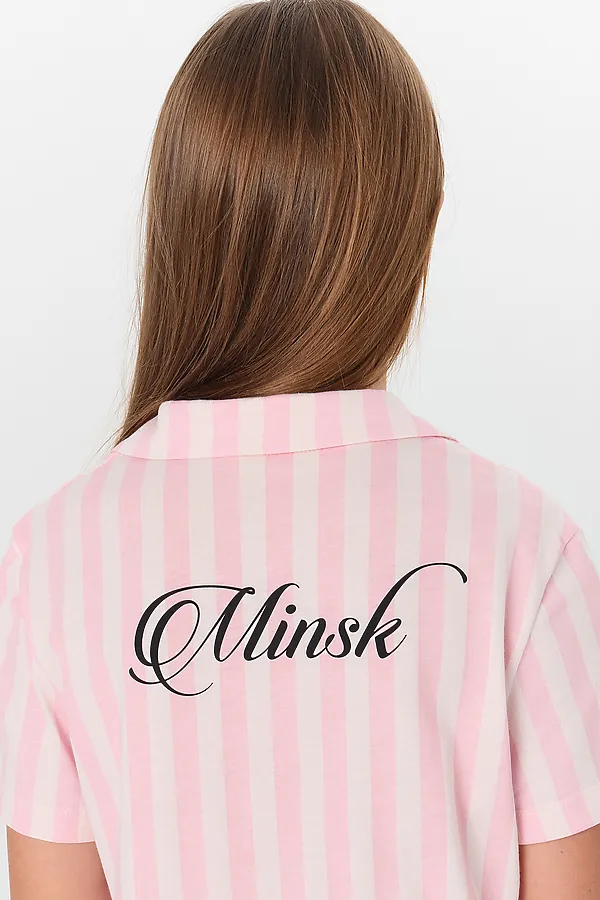 Пижама MARK FORMELLE, розовая полоска +minsk - фото 2