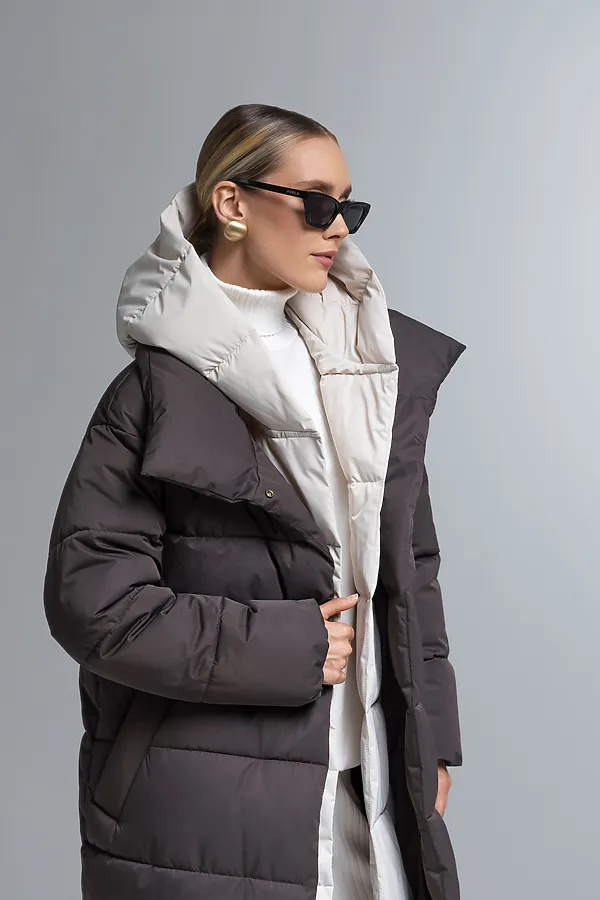 Пуховик HOOPS, коричневый - фото 2