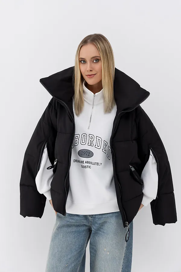 Пуховик  HOOPS, черный - фото 2