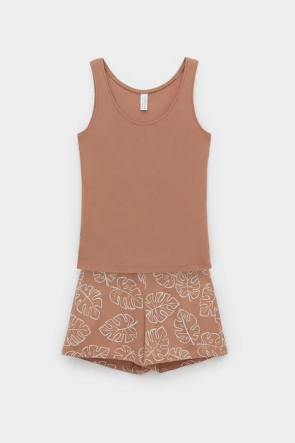 Пижама VERY NEAT, пробковое дерево,тропические листья - фото 2