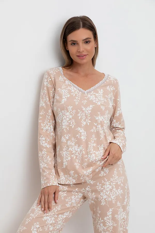 Пижама VERY NEAT, нюдовый беж,индийский жасмин - фото 2