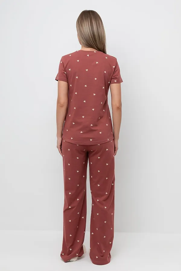 Пижама VERY NEAT, шоколадный десерт,сердечки - фото 2