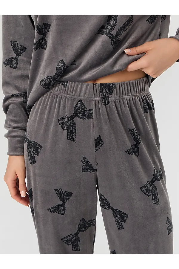 Пижама MARK FORMELLE, бантики на сером - фото 2