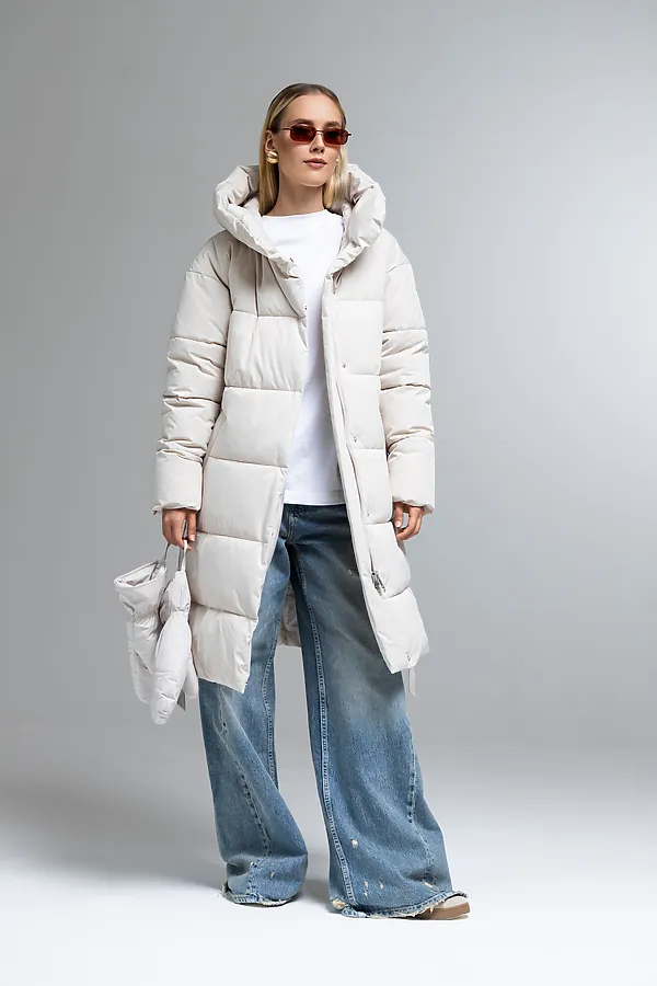 Пуховик HOOPS, светло-бежевый - фото 2