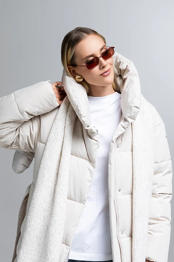 Пуховик HOOPS, светло-бежевый - фото 2