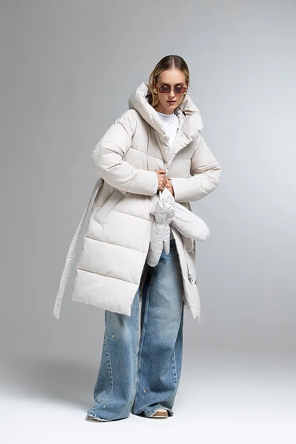 Пуховик HOOPS, светло-бежевый - фото 2