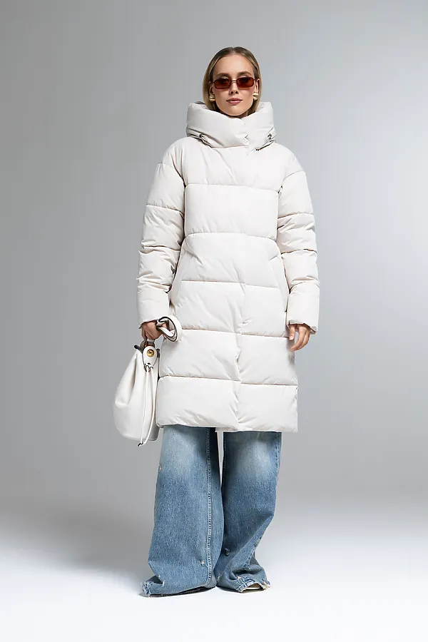 Пуховик HOOPS, светло-бежевый - фото 2