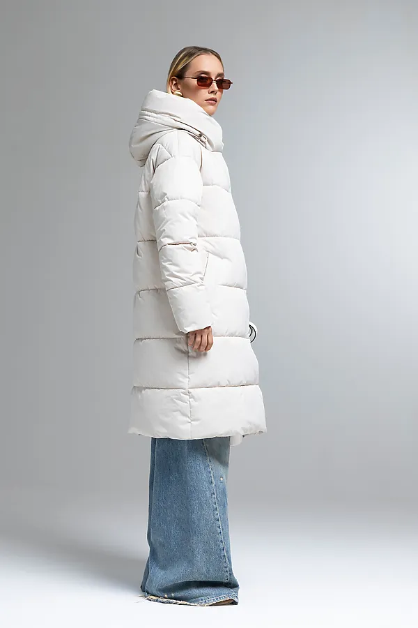 Пуховик HOOPS, светло-бежевый - фото 2