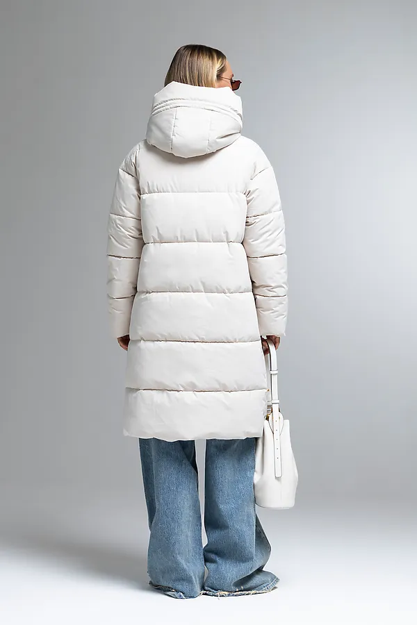 Пуховик HOOPS, светло-бежевый - фото 2