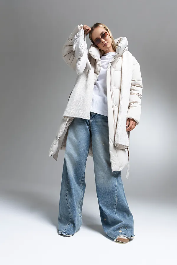 Пуховик HOOPS, светло-бежевый - фото 2