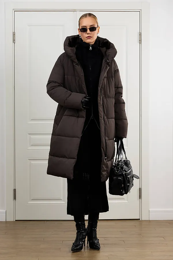 Пуховик HOOPS, коричневый - фото 2