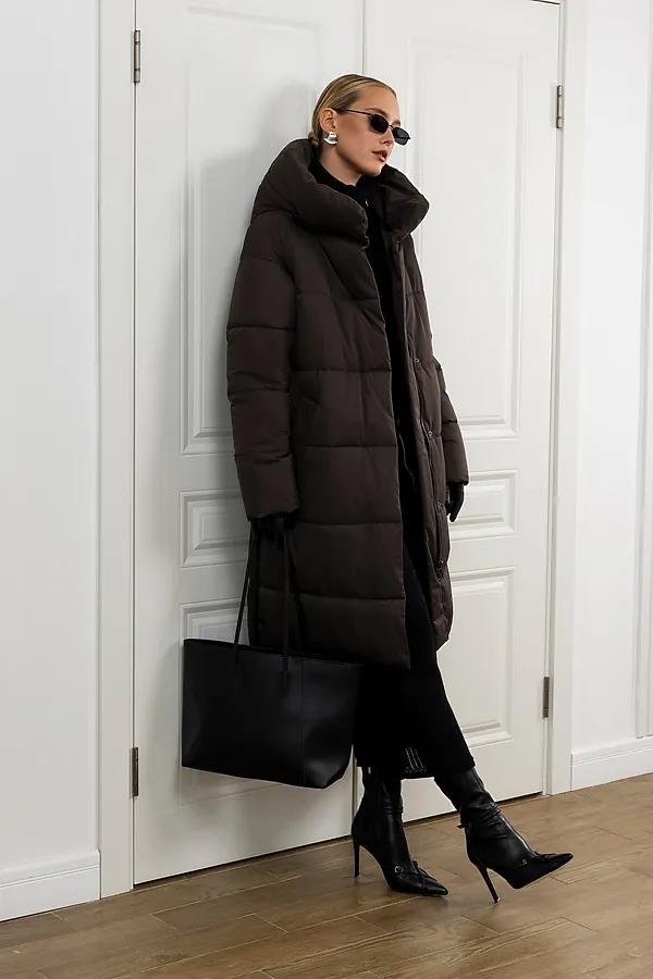 Пуховик HOOPS, коричневый - фото 2