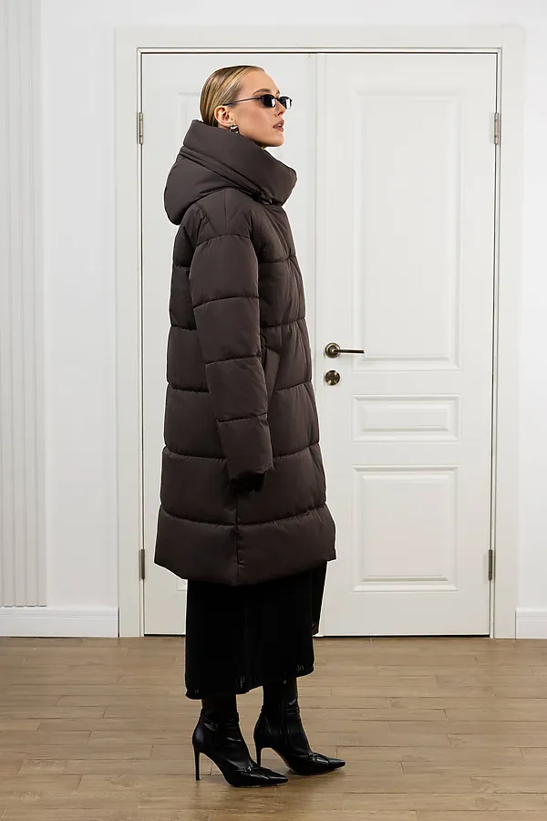 Пуховик HOOPS, коричневый - фото 2